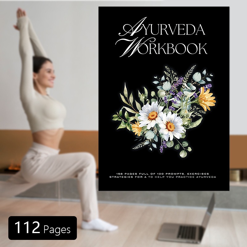 Health Wellness Yoga - دفتر يوميات جديد للعافية الأيورفيدية من