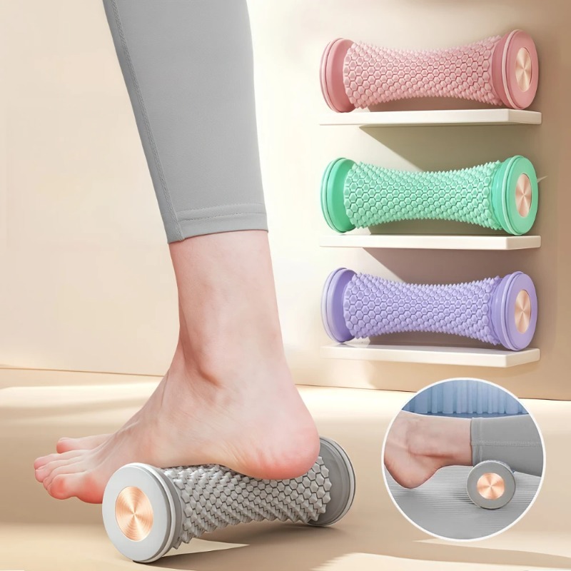 Health Wellness Yoga - مدلك القدمين البلاستيكي اليدوي، أداة تدليك