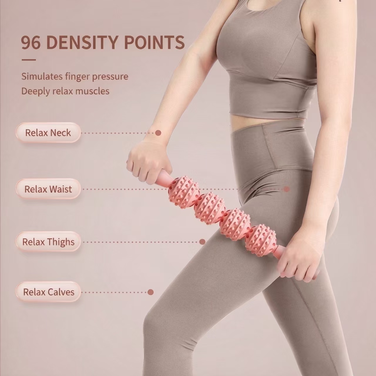 Health Wellness And Fitness - عصا تدليك اليوغا، أداة تدليك عضلات