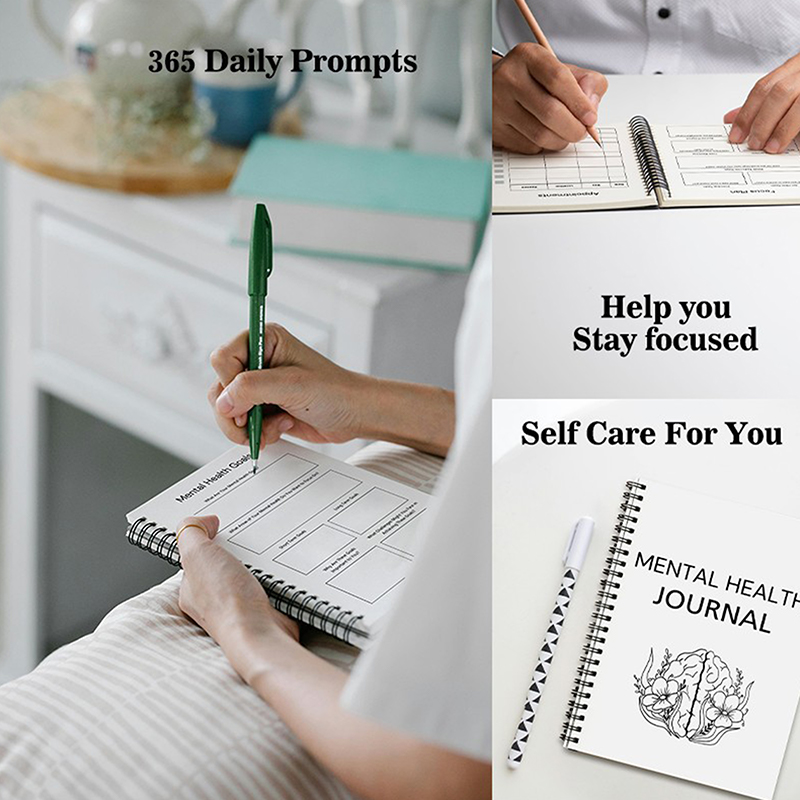 دفتر جديد للصحة النفسية، مخطط  - مراجعة Health Wellness Planner وسعره