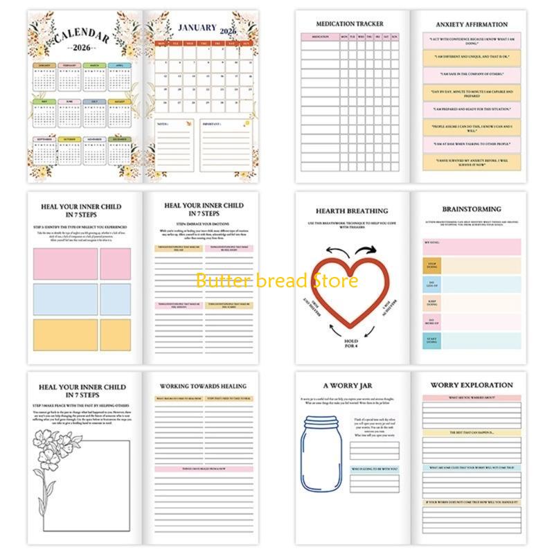 W89C مجلة استعادة الصحة العقلي - مراجعة Health Wellness Planner وسعره
