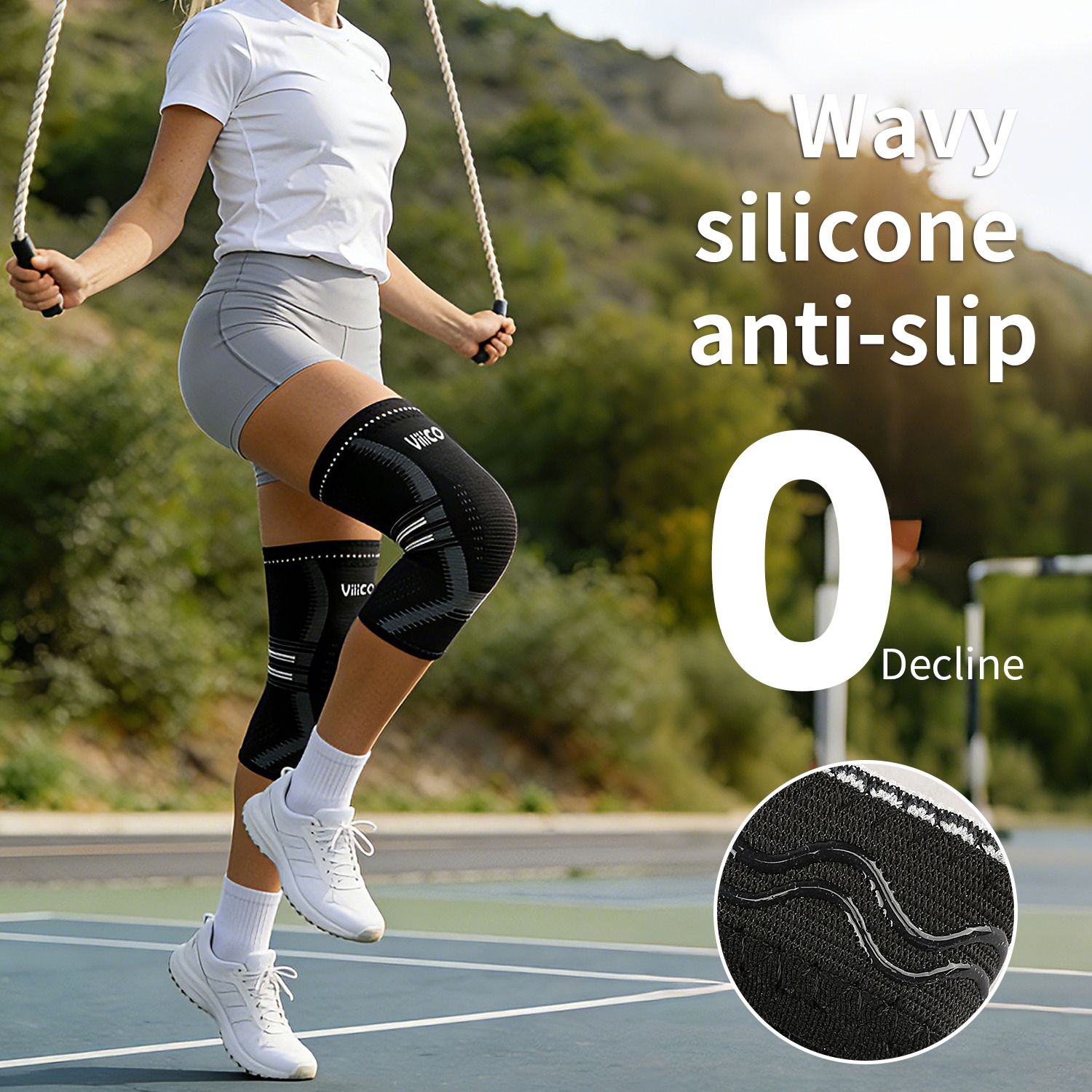 دعامة ركبة للنساء والرجال - غط - مراجعة Compression Knee Sleeve وسعره