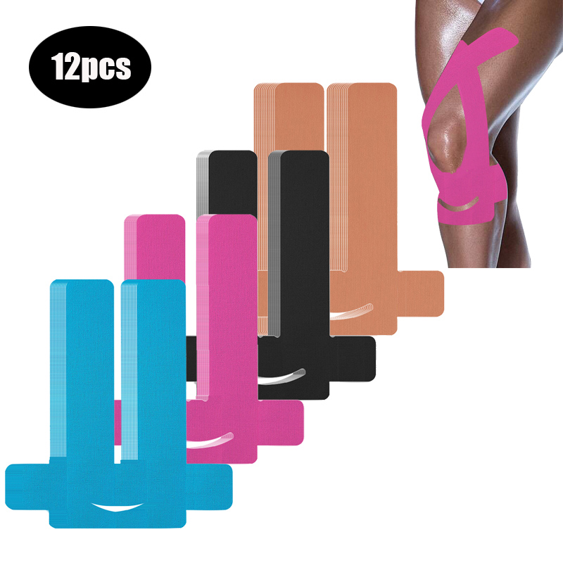 6/12 قطعة شريط علم الحركة مسبق - مراجعة Kinesiology Tape Sports وسعره