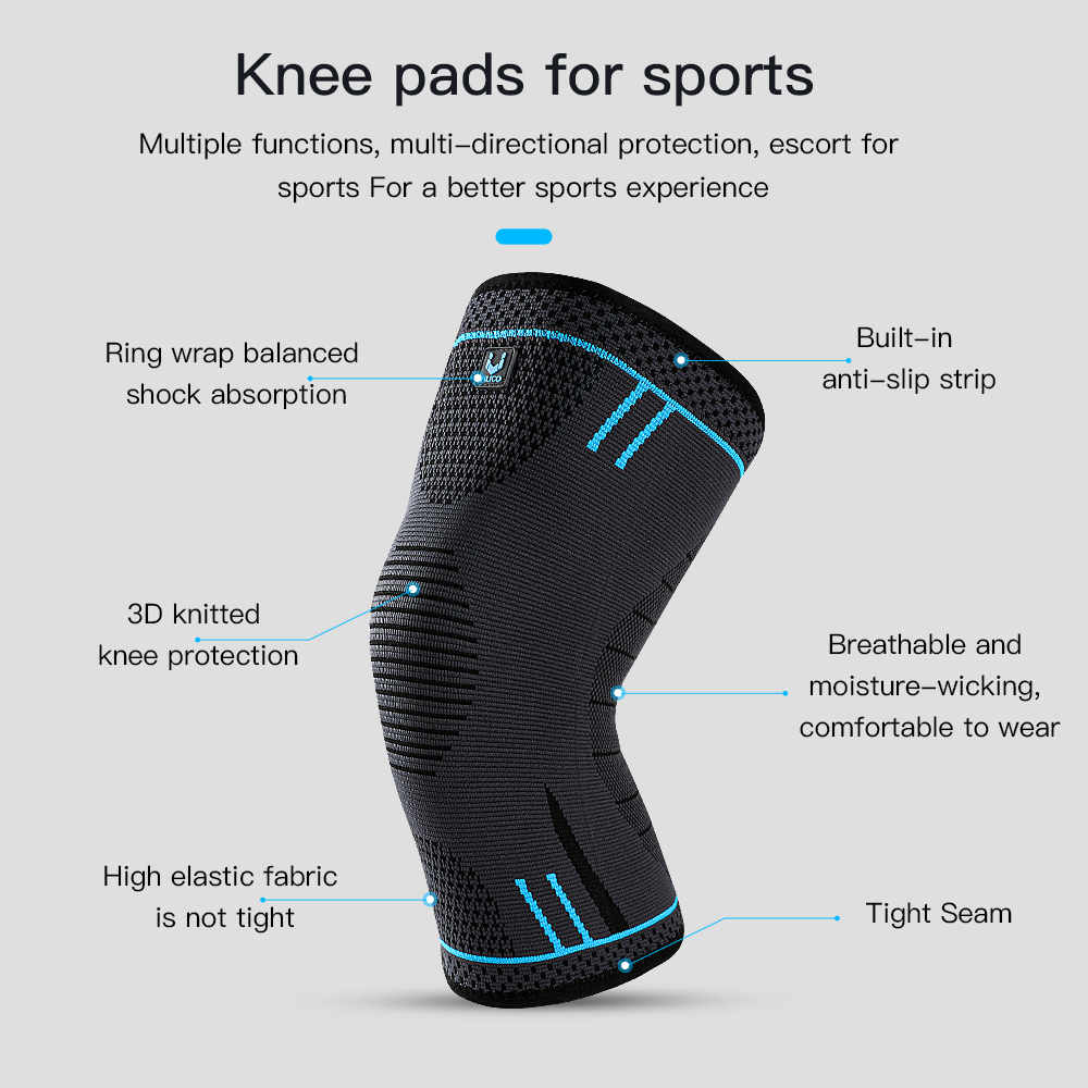 1 قطعة دعم الركبة ضغط كم منصات - مراجعة Compression Knee Sleeve وسعره